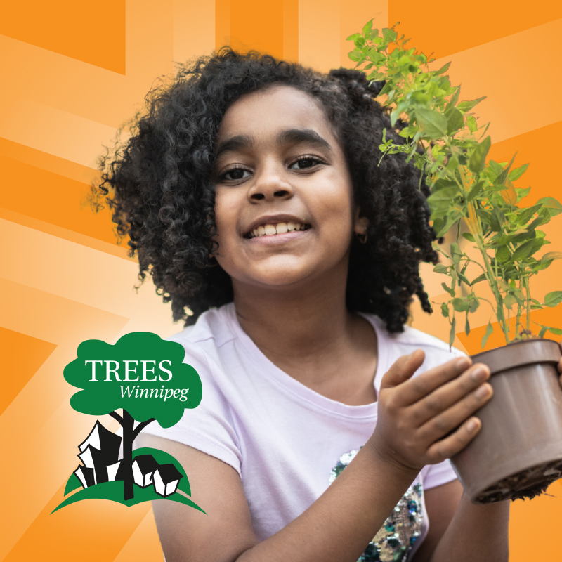 Girl holding a tree representing someone who has joined ACU 