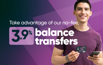 enjoy 3.9% balance transfers from Visa Collabria 