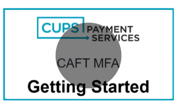 MFA First Login To CAFT
